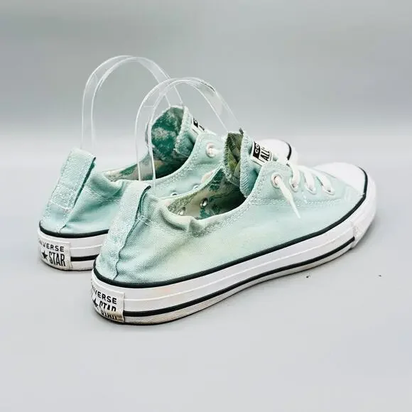 Converse Shoes Womens 9 Green Canvas Chuck Taylor All Star Shoreline Sneakers - Picture 7 of 11